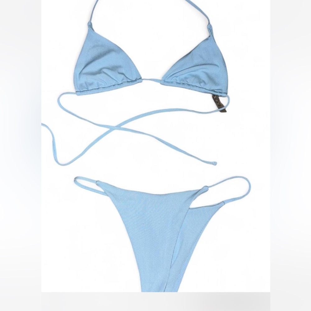 SHEIN Light Blue Bikini Set